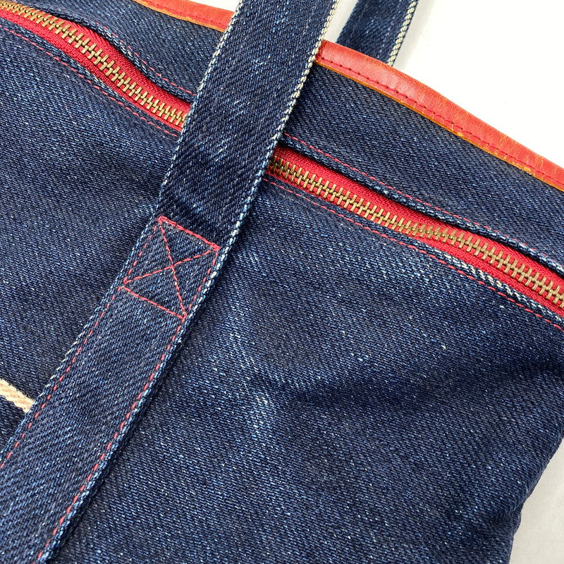 【中古品】【メンズ/レディース】 革蛸 DENIM TOTE BAG デニム トートバッグ カバン 鞄 188-260715-as-21-izu カラー：インディゴ 万代Net店