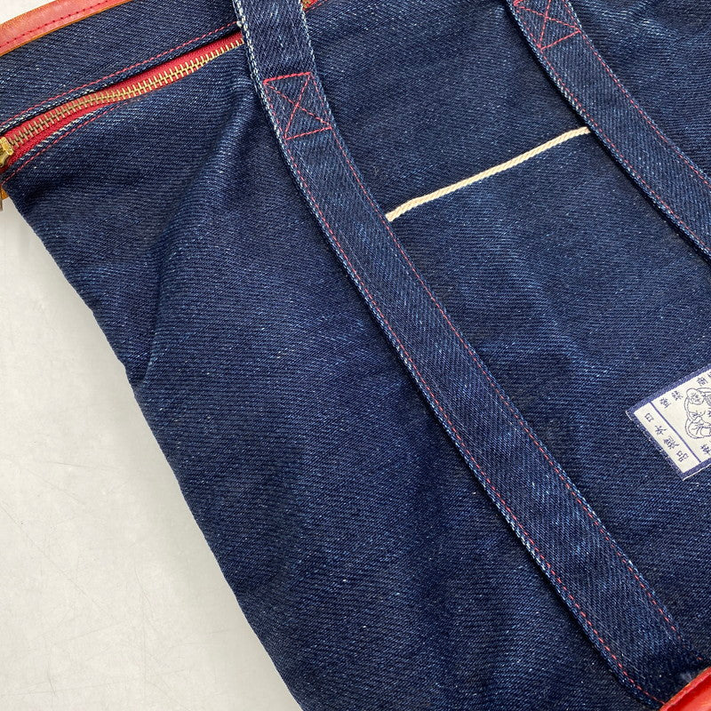 【中古品】【メンズ/レディース】 革蛸 DENIM TOTE BAG デニム トートバッグ カバン 鞄 188-260715-as-21-izu カラー：インディゴ 万代Net店