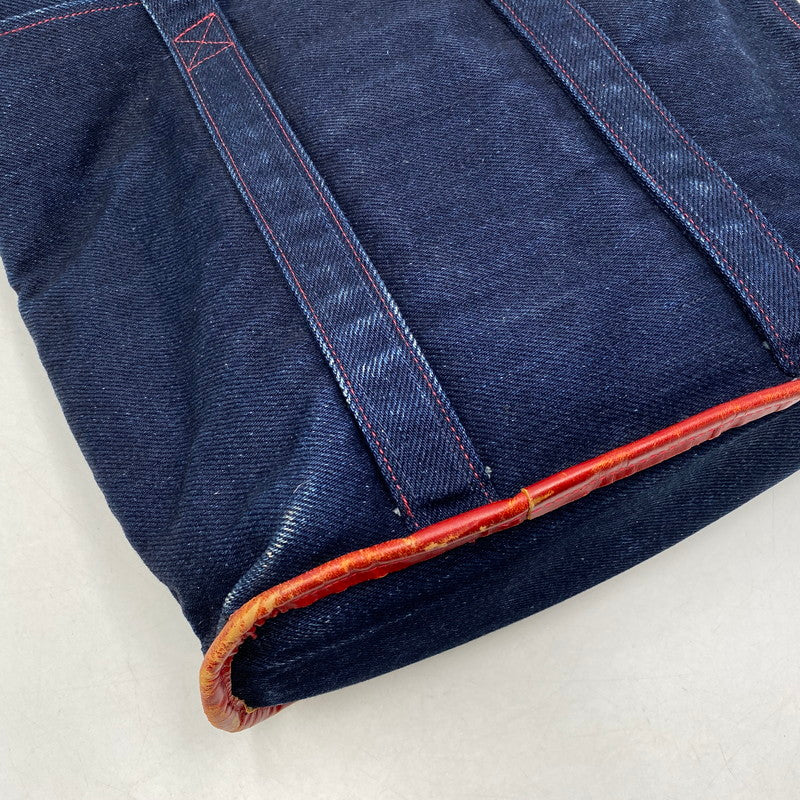 【中古品】【メンズ/レディース】 革蛸 DENIM TOTE BAG デニム トートバッグ カバン 鞄 188-260715-as-21-izu カラー：インディゴ 万代Net店