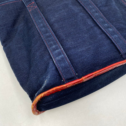 【中古品】【メンズ/レディース】 革蛸 DENIM TOTE BAG デニム トートバッグ カバン 鞄 188-260715-as-21-izu カラー：インディゴ 万代Net店