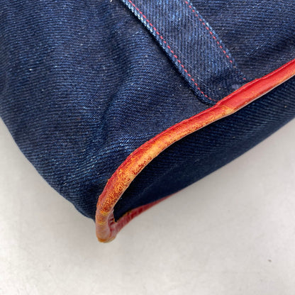 【中古品】【メンズ/レディース】 革蛸 DENIM TOTE BAG デニム トートバッグ カバン 鞄 188-260715-as-21-izu カラー：インディゴ 万代Net店