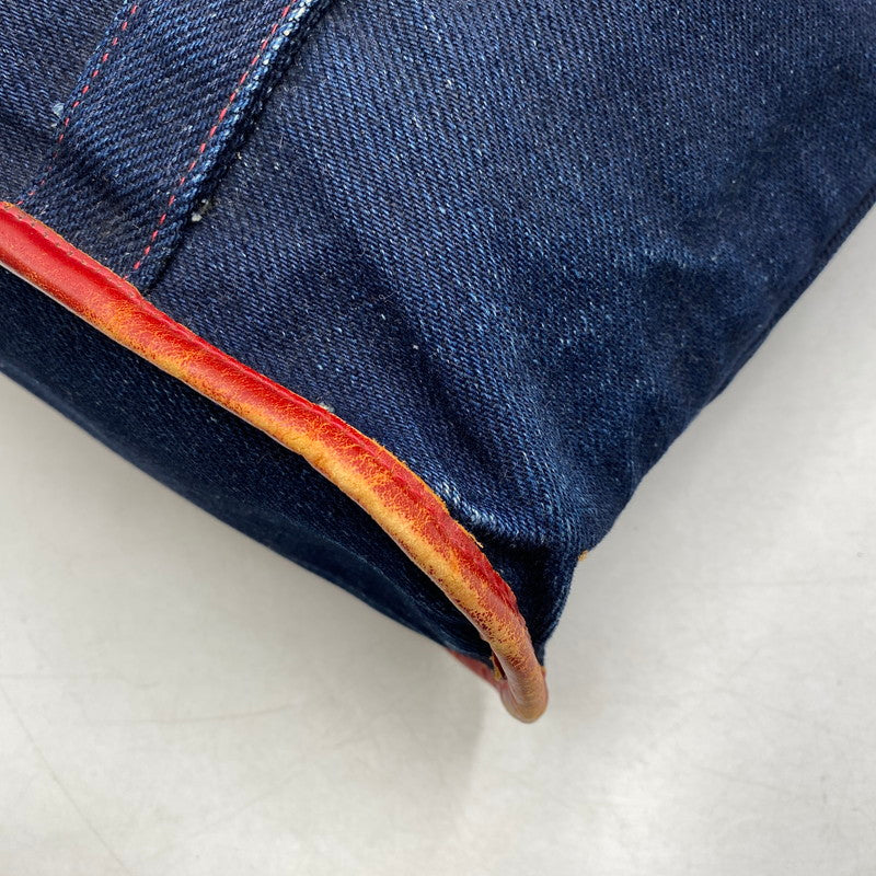 【中古品】【メンズ/レディース】 革蛸 DENIM TOTE BAG デニム トートバッグ カバン 鞄 188-260715-as-21-izu カラー：インディゴ 万代Net店
