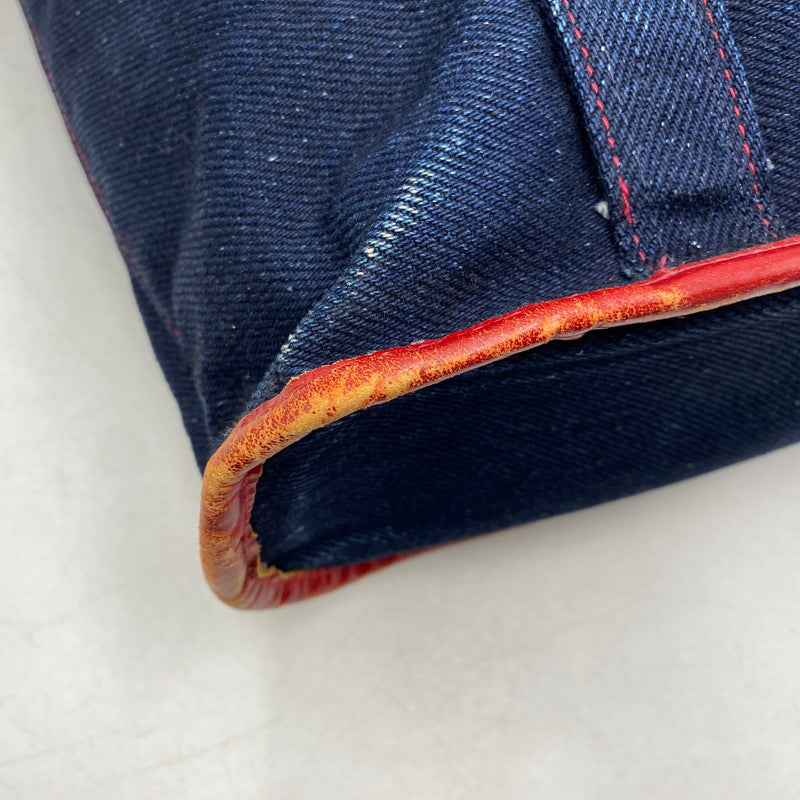 【中古品】【メンズ/レディース】 革蛸 DENIM TOTE BAG デニム トートバッグ カバン 鞄 188-260715-as-21-izu カラー：インディゴ 万代Net店