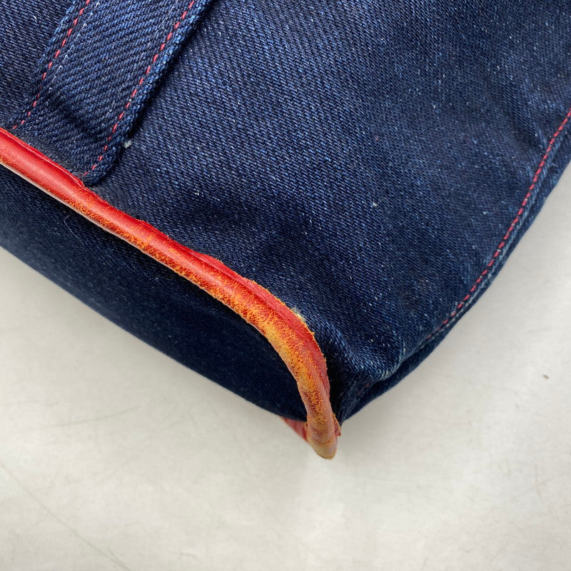 【中古品】【メンズ/レディース】 革蛸 DENIM TOTE BAG デニム トートバッグ カバン 鞄 188-260715-as-21-izu カラー：インディゴ 万代Net店