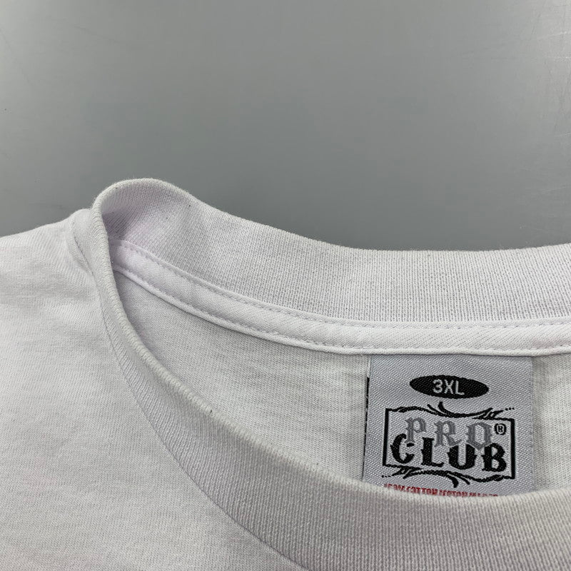 【中古品】【メンズ】 PRO CLUB×MR.CARTOON プロクラブ×ミスターカートゥーン MONEY EYE TEE マネー アイ Tシャツ トップス 半袖 142-260711-cs-02-izu サイズ：3XL カラー：ホワイト 万代Net店