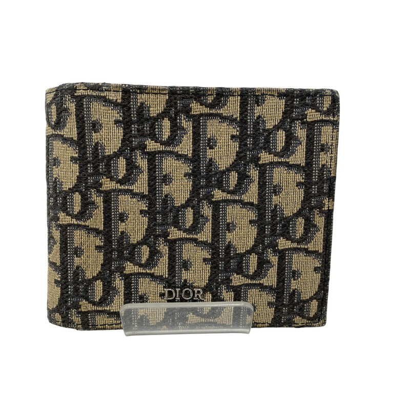 【中古品】【メンズ/レディース】 Christian Dior クリスチャンディオール 12-BO-0252 オブリーク ジャカードキャンバス 財布 181-260711-as-14-izu カラー：マルチカラー 万代Net店