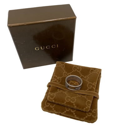 【現状渡し品】【メンズ/レディース】 GUCCI グッチ AG925 ブランデッドカットアウトGリング 指輪 アクセサリー 182-260711-as-16-izu サイズ：刻印23 カラー：シルバー 万代Net店