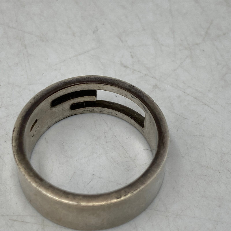 【現状渡し品】【メンズ/レディース】 GUCCI グッチ AG925 ブランデッドカットアウトGリング 指輪 アクセサリー 182-260711-as-16-izu サイズ：刻印23 カラー：シルバー 万代Net店