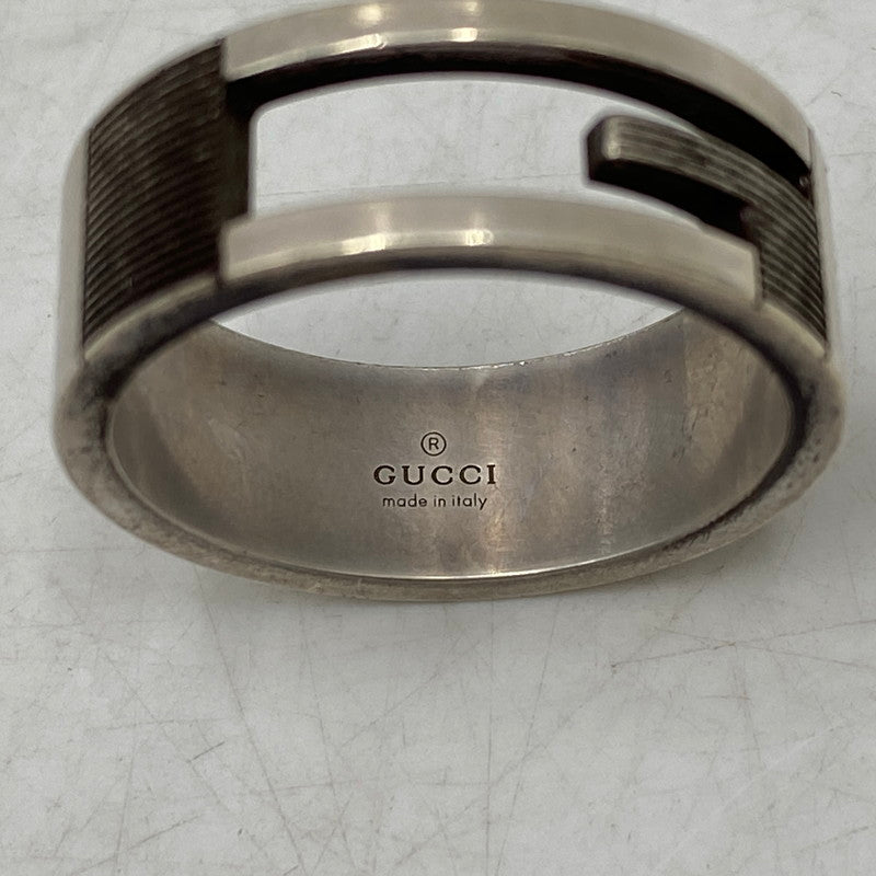 【現状渡し品】【メンズ/レディース】 GUCCI グッチ AG925 ブランデッドカットアウトGリング 指輪 アクセサリー 182-260711-as-16-izu サイズ：刻印23 カラー：シルバー 万代Net店