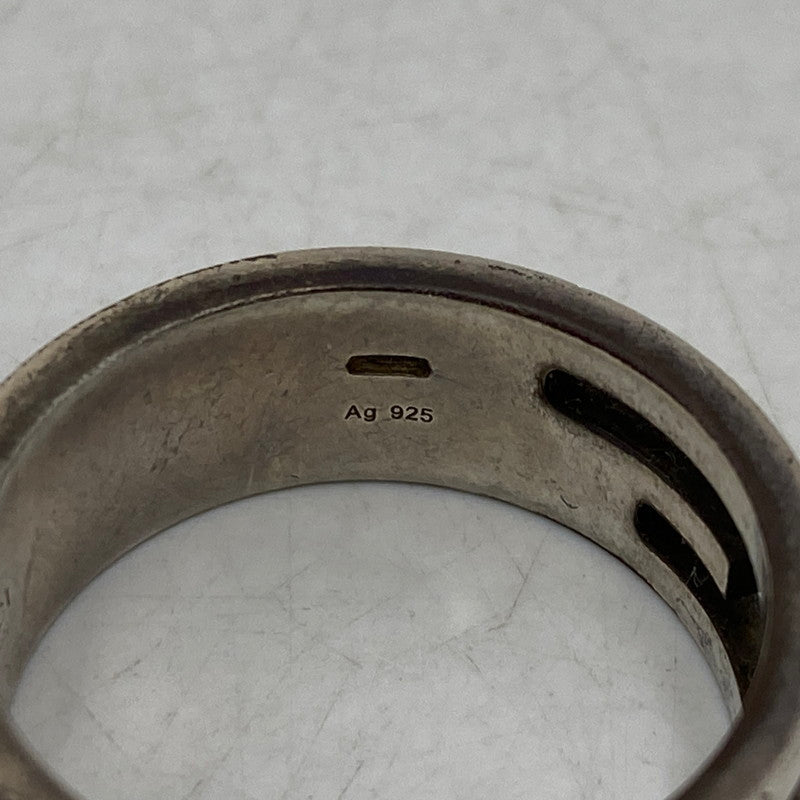 【現状渡し品】【メンズ/レディース】 GUCCI グッチ AG925 ブランデッドカットアウトGリング 指輪 アクセサリー 182-260711-as-16-izu サイズ：刻印23 カラー：シルバー 万代Net店