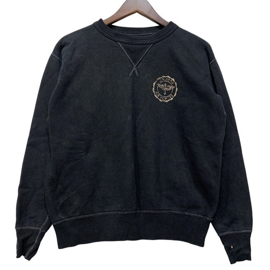 【中古品】【メンズ】 THE REAL MCCOY'S ザリアルマッコイズ 前V SWEATSHIRT スウェットシャツ トレーナー トップス 145-260716-kh-11-izu サイズ：M カラー：ブラック 万代Net店