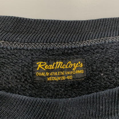 【中古品】【メンズ】 THE REAL MCCOY'S ザリアルマッコイズ 前V SWEATSHIRT スウェットシャツ トレーナー トップス 145-260716-kh-11-izu サイズ：M カラー：ブラック 万代Net店