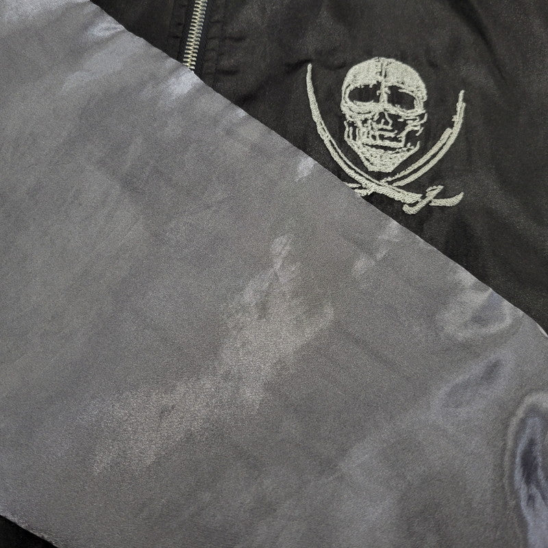【中古品】【メンズ】 BLACK LAGOON ブラックラグーン COSPA コスパ レヴィ 刺繍スカジャン 147-260713-as-05-izu サイズ：L カラー：ブラック×グレー 万代Net店