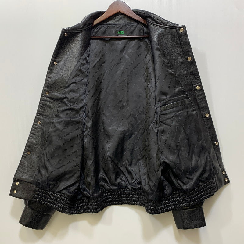 【中古品】【メンズ】 A FEW GOODKIDS アフューグッドキッズ FAKE LEATHER JACKET フェイク レザー ジャケット アウター 142-260715-kh-09-izu サイズ：XL カラー：ブラック 万代Net店