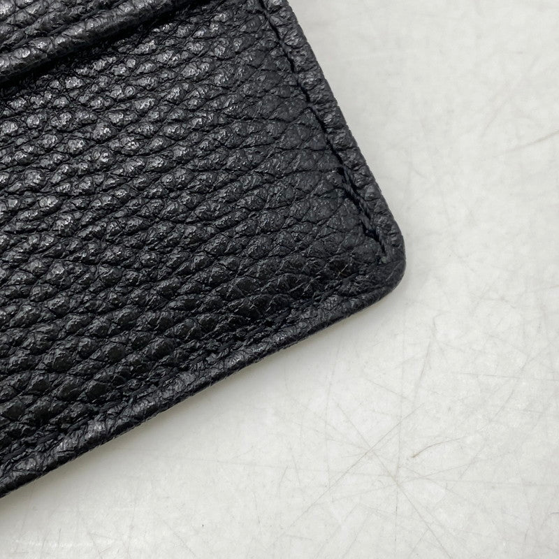【中古品】【メンズ/レディース】 agnes b. アニエスベー LEATHER CARDCASE レザーカードケース 200-260711-as-07-izu カラー：ブラック 万代Net店