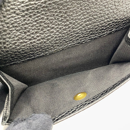 【中古品】【メンズ/レディース】 agnes b. アニエスベー LEATHER CARDCASE レザーカードケース 200-260711-as-07-izu カラー：ブラック 万代Net店