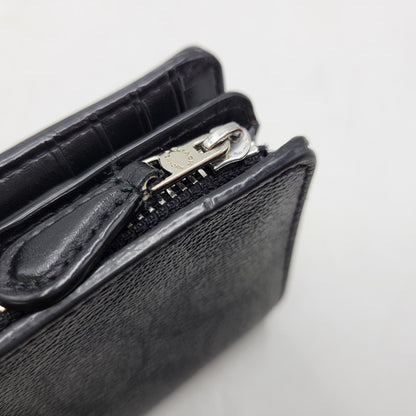 【中古品】【レディース】 COACH コーチ F23553 シグネチャー ウォレット 財布 181-260715-ya-06-izu カラー：ブラック×グレー 万代Net店