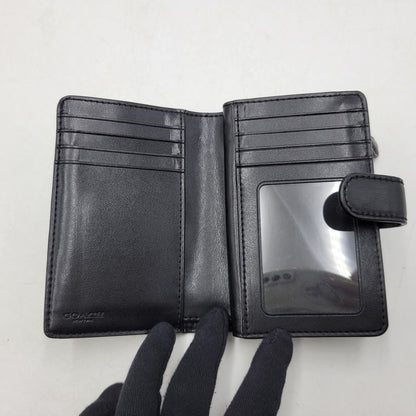 【中古品】【レディース】 COACH コーチ F23553 シグネチャー ウォレット 財布 181-260715-ya-06-izu カラー：ブラック×グレー 万代Net店