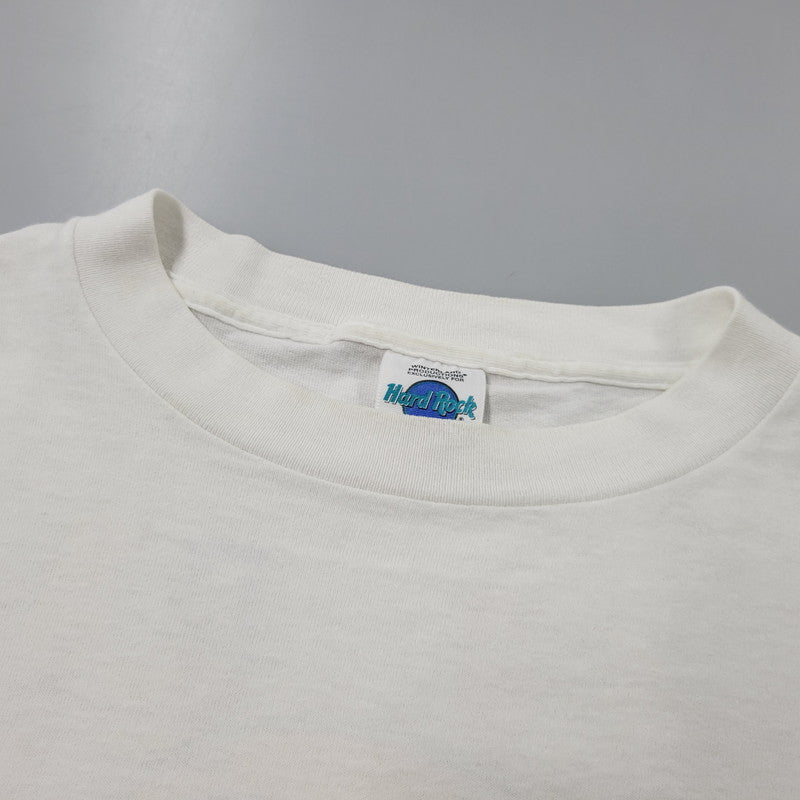 【中古品】【メンズ】 HARD ROCK CAFE ハードロックカフェ WINTERLAND LAS VEGAS TEE 半袖Tシャツ ジャマイカ製 146-260801-as-21-izu サイズ：L カラー：ホワイト 万代Net店