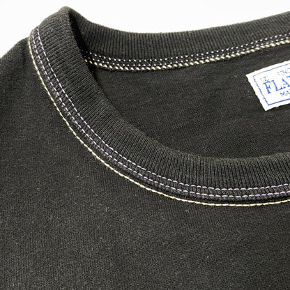 【中古品】【メンズ】 THE FLAT HEAD ザフラットヘッド FN-THC-033 EAGLE PRINT SS TEE イーグル プリント ショートスリーブ Tシャツ トップス 半袖 145-260717-cs-17-izu サイズ：44 カラー：ブラック 万代Net店