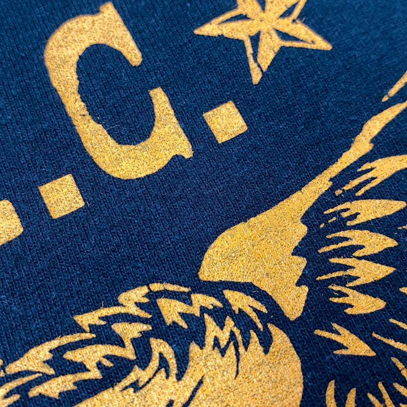 【中古品】【メンズ】 THE FLAT HEAD ザフラットヘッド FN-THC-033 EAGLE PRINT SS TEE イーグル プリント ショートスリーブ Tシャツ トップス 半袖 145-260717-cs-17-izu サイズ：44 カラー：ブラック 万代Net店