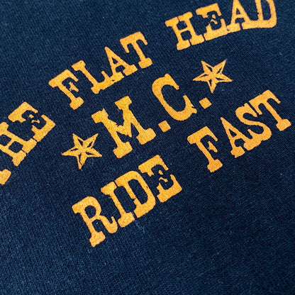 【中古品】【メンズ】 THE FLAT HEAD ザフラットヘッド FN-THC-033 EAGLE PRINT SS TEE イーグル プリント ショートスリーブ Tシャツ トップス 半袖 145-260717-cs-17-izu サイズ：44 カラー：ブラック 万代Net店