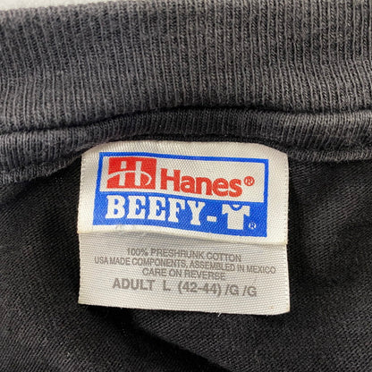 【中古品】【メンズ】 HANES ヘインズ メキシコ製 R.H.I. ASPHALT SEALING POCKET S S TEE アスファルト シーリング ポケット ショートスリーブ Ｔシャツ トップス 半袖 146-260802-ya-11-izu サイズ：L カラー：ブラック 万代Net店