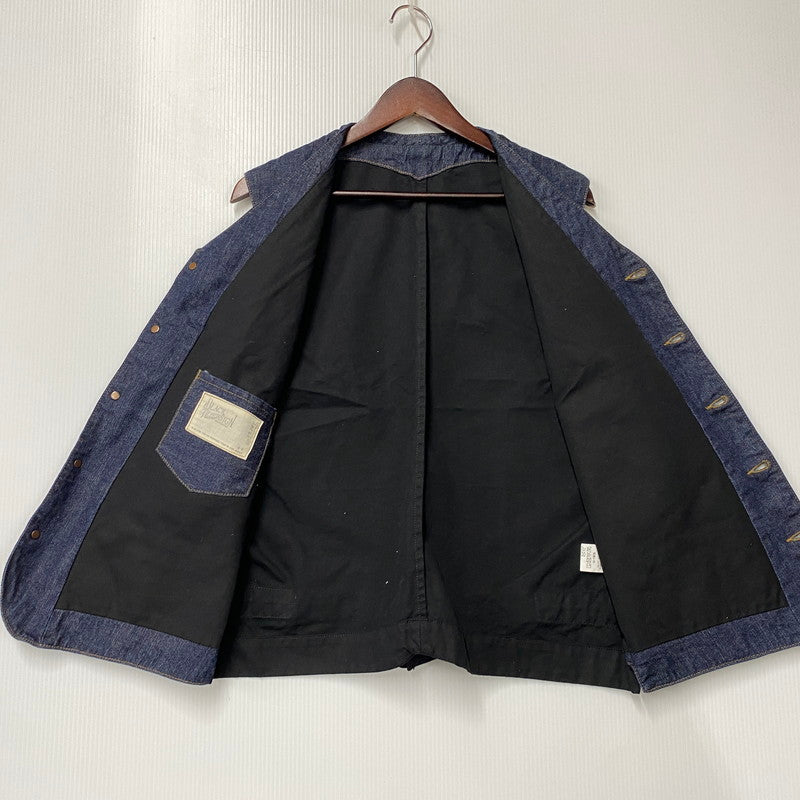 【中古品】【メンズ】 BLACK SIGN ブラックサイン 25201 1920'S 10.5OZ DOCKERY VEST ドッカリー ベスト 145-260714-cs-03-izu サイズ：44 カラー：インディゴ×ブラック 万代Net店