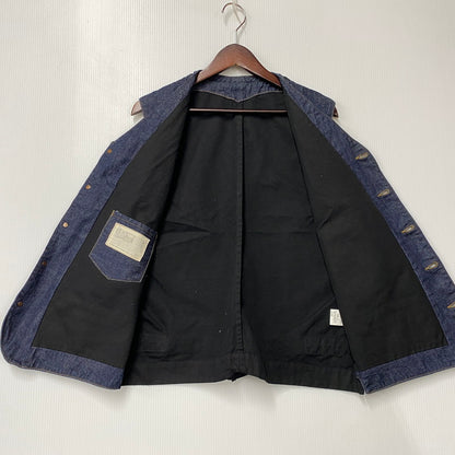 【中古品】【メンズ】 BLACK SIGN ブラックサイン 25201 1920'S 10.5OZ DOCKERY VEST ドッカリー ベスト 145-260714-cs-03-izu サイズ：44 カラー：インディゴ×ブラック 万代Net店