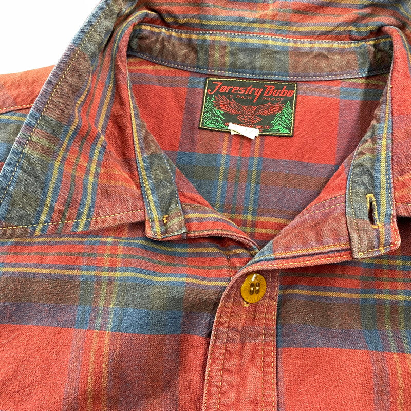 【中古品】【メンズ】 FREEWHEELERS-FORESTRY BUBO- フリーホイーラーズ フォレストリーブーボー GREAT LAKES GMT. MFG. CO. UTILITY SHIRT HIGHBALLER ユーティリティ シャツ ハイボーラー トップス 長袖 145-260714-cs-02-izu サイズ：17 カラー：マルチ 万代Net店