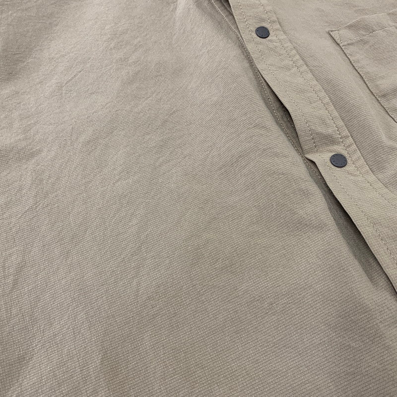 【中古品】【メンズ】 NANGA ナンガ NW2211-1H228 DOT AIR CLOTH COMFY SS SHIRT エアクロスコンフィー ショートシャツ 半袖 トップス 144-260718-yn-10-izu サイズ：L カラー：カーキ 万代Net店