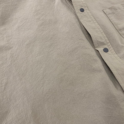 【中古品】【メンズ】 NANGA ナンガ NW2211-1H228 DOT AIR CLOTH COMFY SS SHIRT エアクロスコンフィー ショートシャツ 半袖 トップス 144-260718-yn-10-izu サイズ：L カラー：カーキ 万代Net店