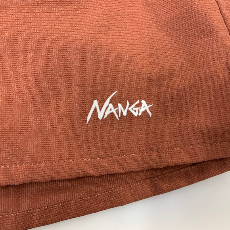 【中古品】【メンズ】 NANGA ナンガ NW2211-1H228 DOT AIR CLOTH COMFY SS SHIRT エアクロスコンフィー ショートシャツ 半袖 トップス 144-260718-yn-11-izu サイズ：L カラー：ブラウン 万代Net店
