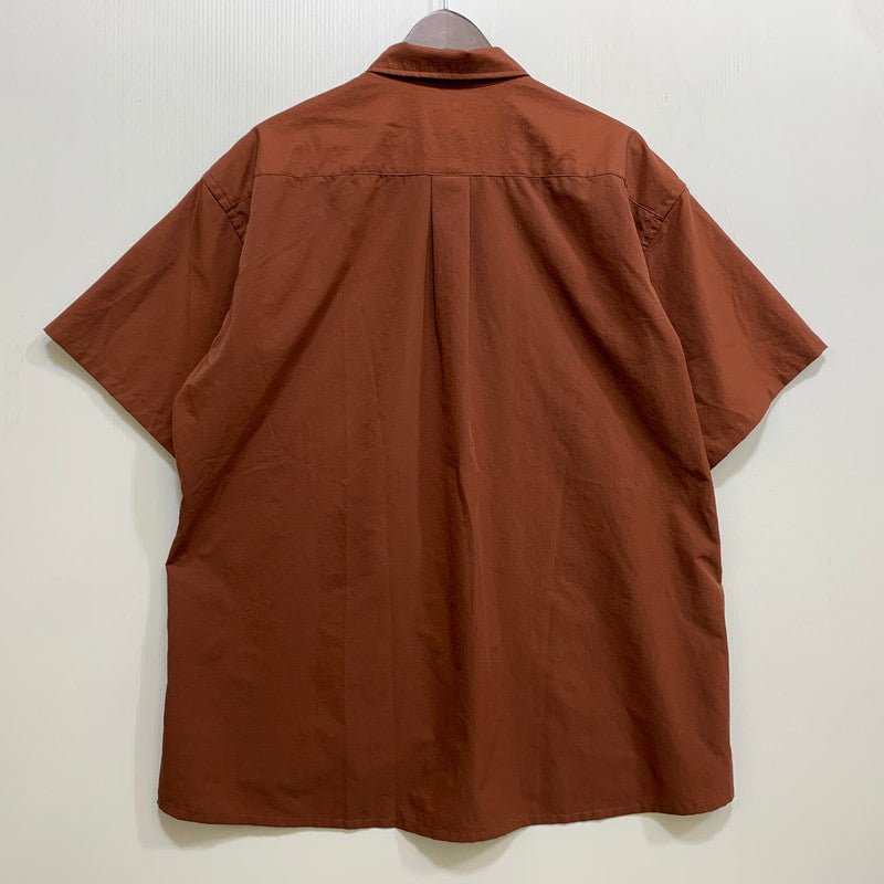 【中古品】【メンズ】 NANGA ナンガ NW2211-1H228 DOT AIR CLOTH COMFY SS SHIRT エアクロスコンフィー ショートシャツ 半袖 トップス 144-260718-yn-11-izu サイズ：L カラー：ブラウン 万代Net店
