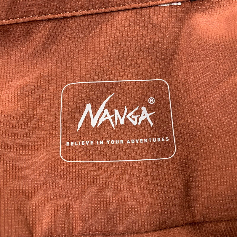 【中古品】【メンズ】 NANGA ナンガ NW2211-1H228 DOT AIR CLOTH COMFY SS SHIRT エアクロスコンフィー ショートシャツ 半袖 トップス 144-260718-yn-11-izu サイズ：L カラー：ブラウン 万代Net店