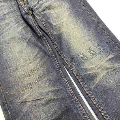 【中古品】【メンズ】 NEIGHBORHOOD×ADIDAS ネイバーフッド×アディダス DCNH-PT-03 ZIVIL COURAGE DENIM PANTS ツィヴィル コラージュ デニム パンツ ボトムス ズボン 153-260714-cs-05-izu サイズ：30 カラー：インディゴ 万代Net店