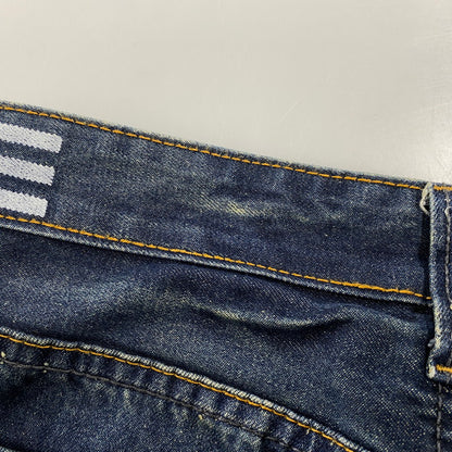 【中古品】【メンズ】 NEIGHBORHOOD×ADIDAS ネイバーフッド×アディダス DCNH-PT-03 ZIVIL COURAGE DENIM PANTS ツィヴィル コラージュ デニム パンツ ボトムス ズボン 153-260714-cs-05-izu サイズ：30 カラー：インディゴ 万代Net店