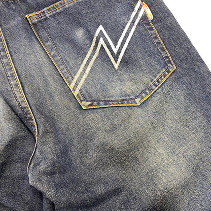 【中古品】【メンズ】 NEIGHBORHOOD×ADIDAS ネイバーフッド×アディダス DCNH-PT-03 ZIVIL COURAGE DENIM PANTS ツィヴィル コラージュ デニム パンツ ボトムス ズボン 153-260714-cs-05-izu サイズ：30 カラー：インディゴ 万代Net店