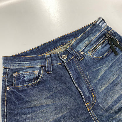 【中古品】【メンズ】 NEIGHBORHOOD×ADIDAS ネイバーフッド×アディダス DCNH-PT-03 ZIVIL COURAGE DENIM PANTS ツィヴィル コラージュ デニム パンツ ボトムス ズボン 153-260714-cs-05-izu サイズ：30 カラー：インディゴ 万代Net店