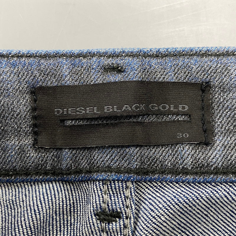 【中古品】【メンズ】 DIESEL BLACK GOLD ディーゼルブラックゴールド TYPE-252 COATING DENIM PANTS コーティング デニム パンツ ボトムス ズボン 152-260714-cs-10-izu サイズ：30 カラー：ブルー系 万代Net店