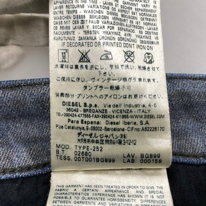 【中古品】【メンズ】 DIESEL BLACK GOLD ディーゼルブラックゴールド TYPE-252 COATING DENIM PANTS コーティング デニム パンツ ボトムス ズボン 152-260714-cs-10-izu サイズ：30 カラー：ブルー系 万代Net店
