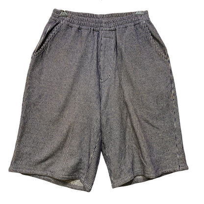 【中古品】【メンズ】 HideandSeek ハイドアンドシーク STRIPE EASY SHORTS HP-07059 ストライプ イージー ショーツ ショートパンツ ズボン ボトムス 153-260728-ay-11-izu サイズ：M カラー：ネイビー系×ホワイト 万代Net店