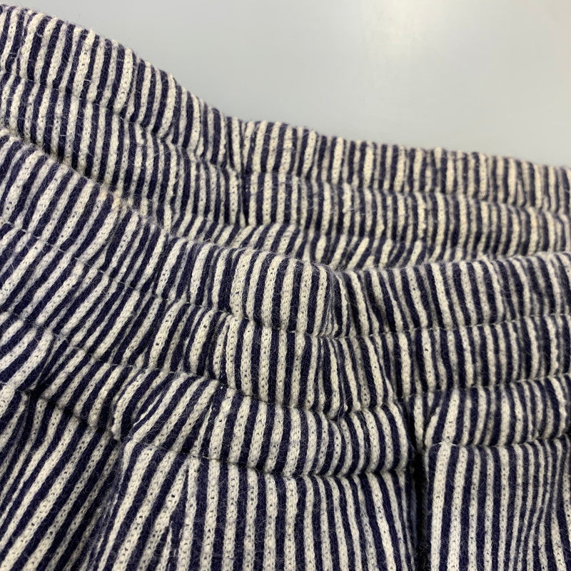 【中古品】【メンズ】 HideandSeek ハイドアンドシーク STRIPE EASY SHORTS HP-07059 ストライプ イージー ショーツ ショートパンツ ズボン ボトムス 153-260728-ay-11-izu サイズ：M カラー：ネイビー系×ホワイト 万代Net店