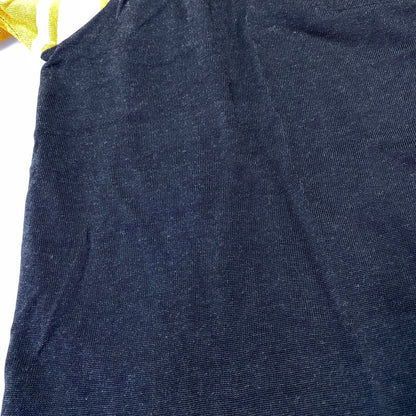 【中古品】【メンズ】 USED VANDERBILT RAGLAN SLEEVE RINGERNECK TEE ラグラン スリーブ リンガーネック Tシャツ トップス 半袖 146-260717-cs-19-izu サイズ：不明 カラー：ブラック×イエロー系 万代Net店