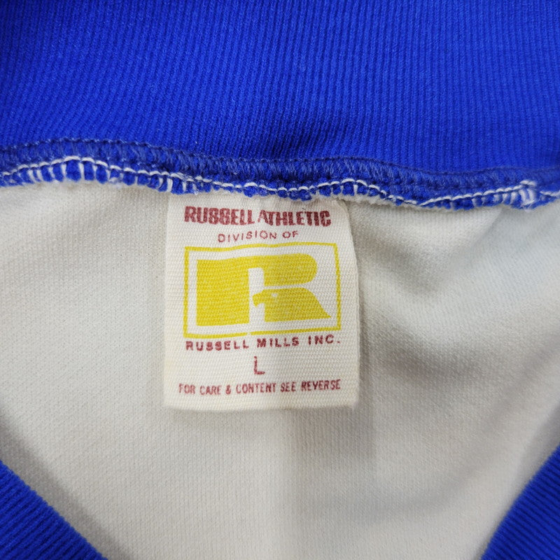 【中古品】【メンズ】 RUSSELL ラッセル VNECK RINGERNECK TEE Vネック リンガーネック Tシャツ 半袖 金タグ初期 USA製 146-260801-as-17-izu サイズ：L カラー：マルチカラー 万代Net店