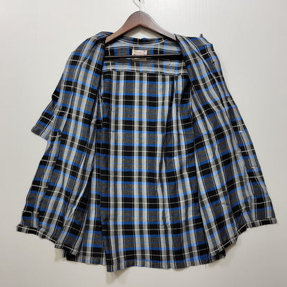 【中古品】【メンズ】 PILGRIM ピルグリム OPEN COLLAR S/S CHECK SHIRT オープンカラー チェックシャツ 半袖 円タグ 146-260713-as-03-izu サイズ：M カラー：マルチカラー 万代Net店