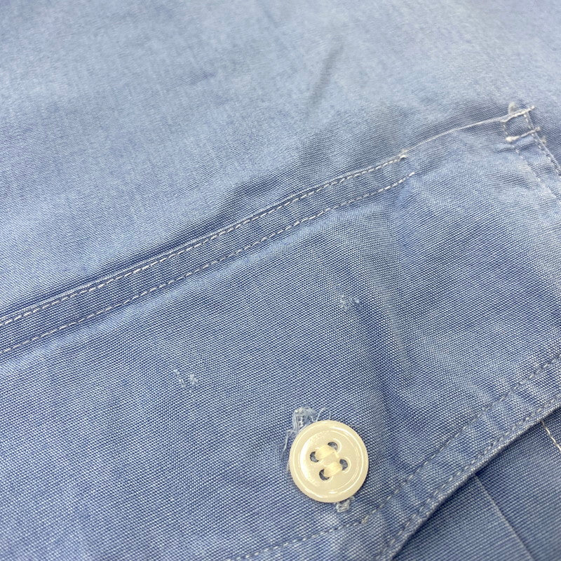 【中古品】【メンズ】 SIMPSON'S シンプソンズ FLIGHT-WEAVE フライトウィーブ POPLIN ポプリン 60’S EPAULET SS SHIRT エポーレット ショートスリーブ シャツ トップス 半袖 146-260717-cs-23-izu サイズ：不明 カラー：ブルー 万代Net店