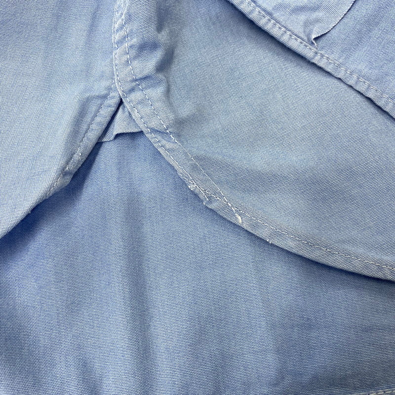 【中古品】【メンズ】 SIMPSON'S シンプソンズ FLIGHT-WEAVE フライトウィーブ POPLIN ポプリン 60’S EPAULET SS SHIRT エポーレット ショートスリーブ シャツ トップス 半袖 146-260717-cs-23-izu サイズ：不明 カラー：ブルー 万代Net店