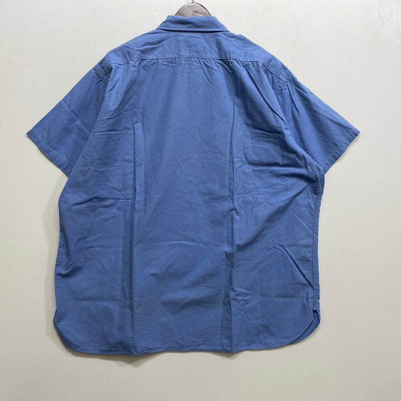 【中古品】【メンズ】 SIMPSON'S シンプソンズ FLIGHT-WEAVE フライトウィーブ POPLIN ポプリン 60’S EPAULET SS SHIRT エポーレット ショートスリーブ シャツ トップス 半袖 146-260717-cs-23-izu サイズ：不明 カラー：ブルー 万代Net店