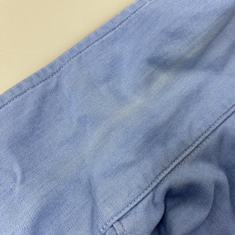 【中古品】【メンズ】 SIMPSON'S シンプソンズ FLIGHT-WEAVE フライトウィーブ POPLIN ポプリン 60’S EPAULET SS SHIRT エポーレット ショートスリーブ シャツ トップス 半袖 146-260717-cs-23-izu サイズ：不明 カラー：ブルー 万代Net店